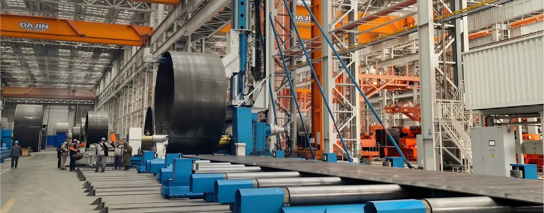 Windturm-spezialisierte CNC-Drei-Rollen-Plattenwalzmaschine - Hauptgerät