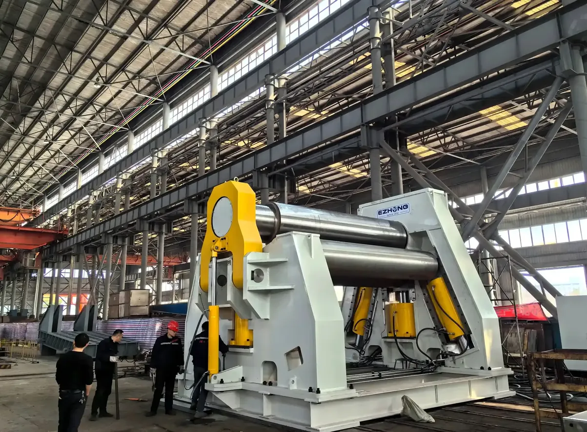 Detail 2 der Dünnblech-Vier-Rollen-Plattenrollmaschine