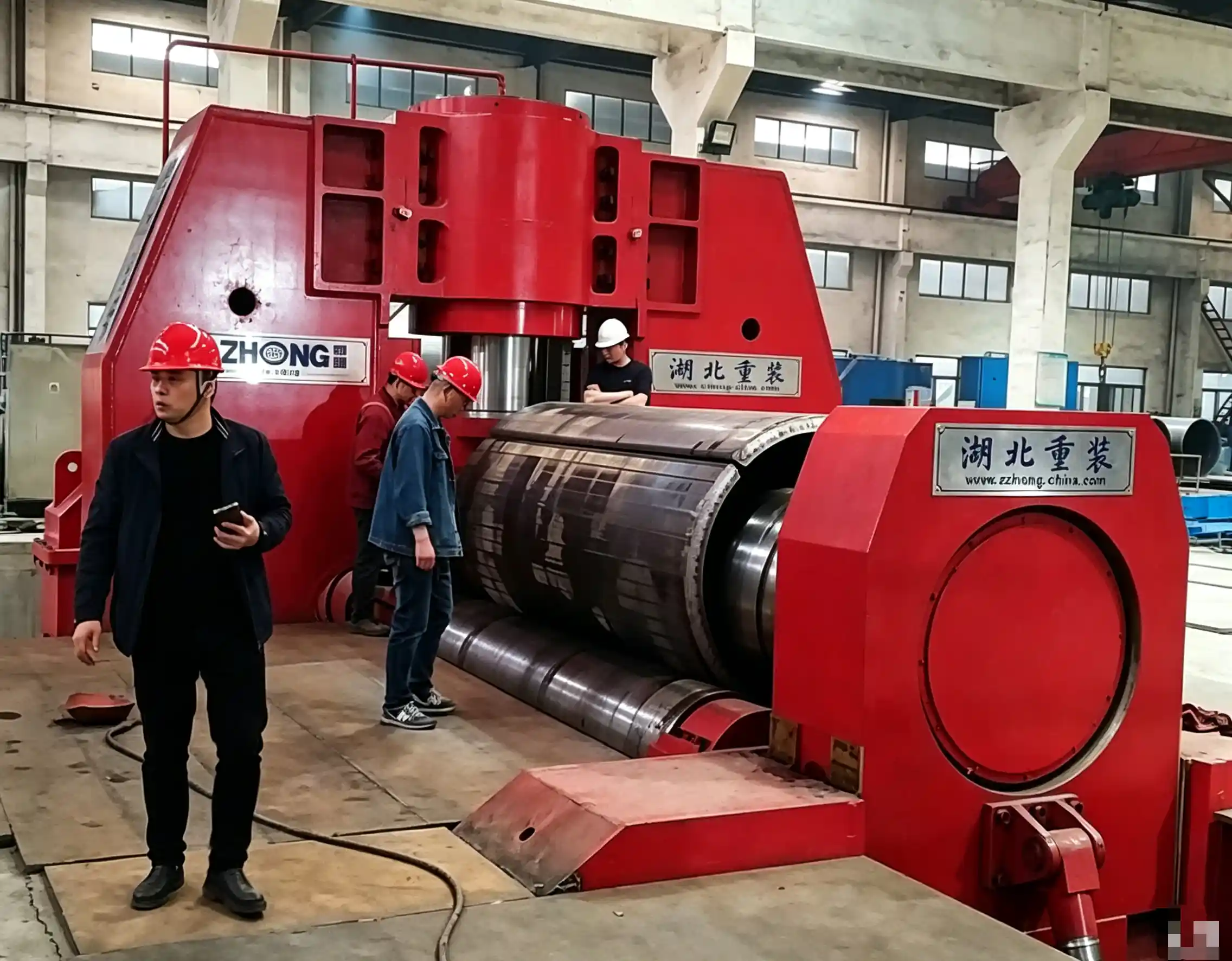 Hydraulische CNC Drei-Rollen-Plattenbiegemaschine