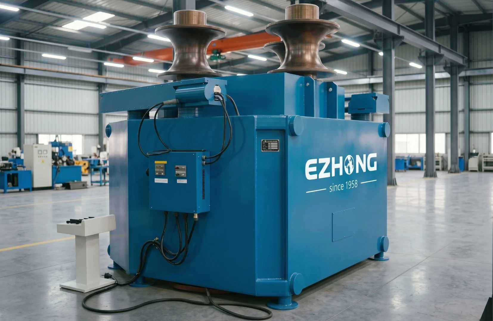 EZHONG THW24 Profilbiege-Maschine verarbeitet H-Profile und Winkelstahl-Profile