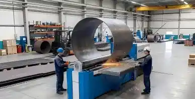 Walzen von hochfesten Stahlplatten für Baggerausleger